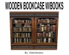 WOODEN BOOKCASE W/BOOKS