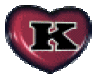 K heart letter