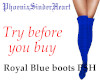 Royal Blue boots PSH