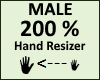 Hand Scaler 200% Male