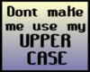 upper case