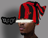 Pinstripe Red Beanie