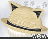 lPl M* STRAW KITTY HAT 1