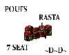 Poufs Rasta 7 Seat.~D~D~