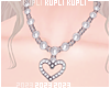 $K Heart Necklace