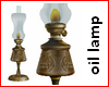 !@ Antique oil lamp