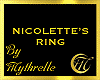 NICOLETTE'S RING