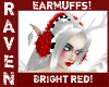 BRIGHT RED EARMUFFS!