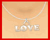 *[J] LOVE necklace*