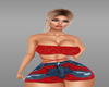 red glitter top set