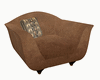 Brown tulip chair