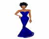 blue ball gown