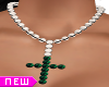 Necklace Silver Emeraude