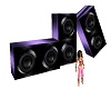 purple blk. speakers