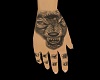 tatoo main loup