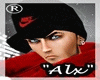 [Alx]Cap Red Black 
