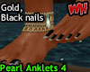 Pearl Anklets 4- Gold