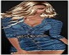 Hot BLond MOdel Jean Dress