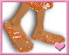 ~ Orange Aloha Sandals