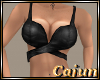 Black Leather Crop