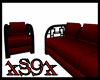 Red And Black Sofa