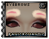 P! Cute pink eyebrows