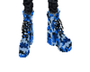 Blue Camo Boots