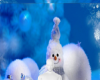 Cute winter snowman bg