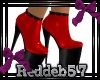 *RD* Red Latex Half Boot