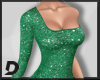 [D] Green Glitter Dress