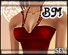 *S Party Dress Red BM