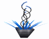 planta azul  negro