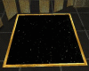 Black floor gold border