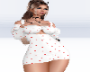 White Poka dot Dress