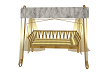 gold/white marble swing