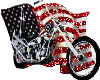 American flag-Motorcycle