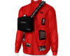 jacket red bag