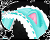 . cyan lolita headband