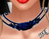 (X)diamond&blue necklace