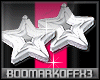 «B» Star Earrings