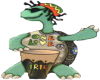 Rasta Turtle Sticker