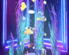 Neon Corner Fish Tank
