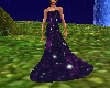 Purple Starry Night Gown