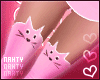 ɳ Pink Kitten Socks RLL
