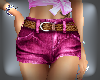 Hot Pink Shorts /w Belt 