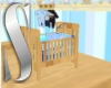S baby blue crib