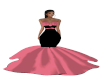 romantic pink & blk gown