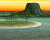 Tropical sunset Island