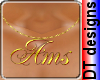 Ams gold necklace