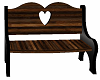Wood Heart Bench
